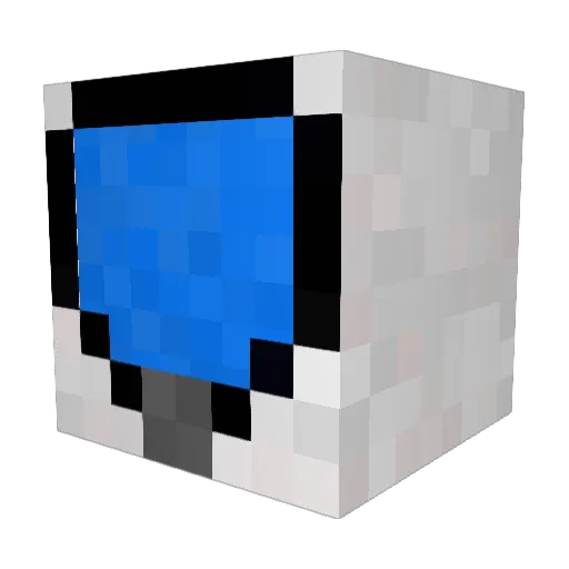 AbitoBeat Minecraft avatar head, 3D render