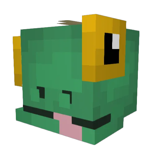 Abizmol Minecraft avatar head, 3D render