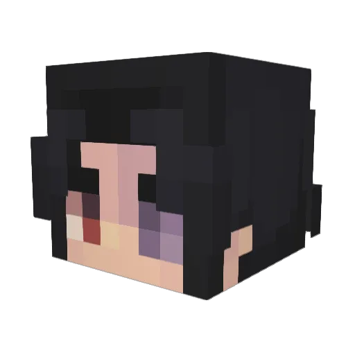 Abizzot Minecraft avatar head, 3D render