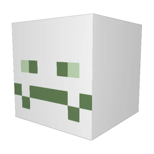 Abli_Pabli Minecraft avatar head, 3D render