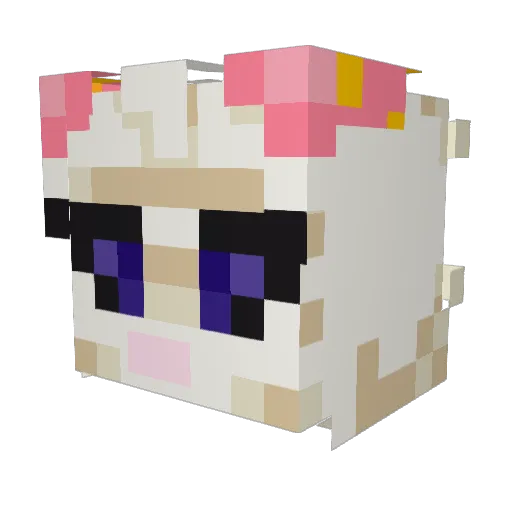 Abndnd_Quiche Minecraft avatar head, 3D render