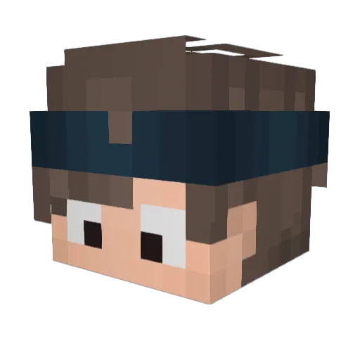 Abner120 Minecraft avatar head, 3D render