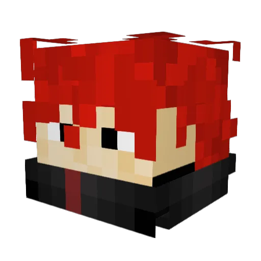 AbnerSenpai Minecraft avatar head, 3D render