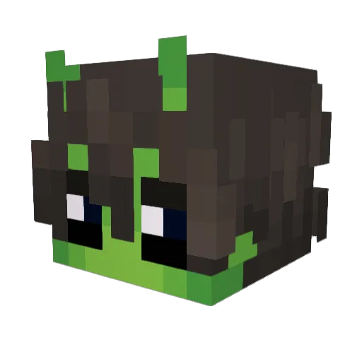 Abnormal3b Minecraft avatar head, 3D render