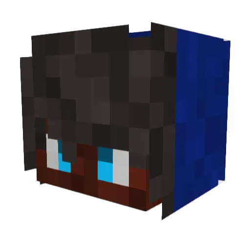 AbnormalSammy Minecraft avatar head, 3D render