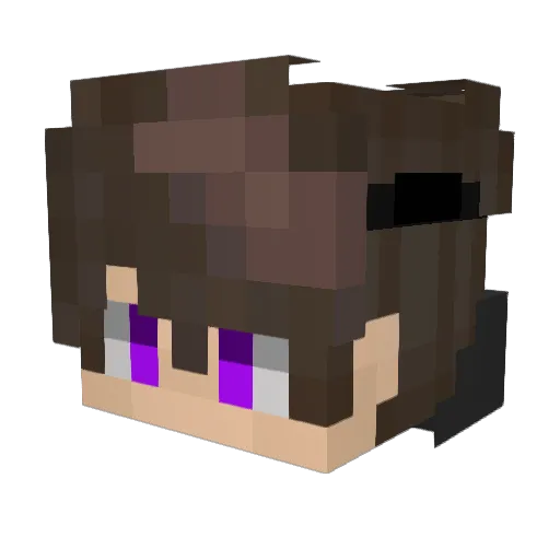 Abnormal_Flame Minecraft avatar head, 3D render