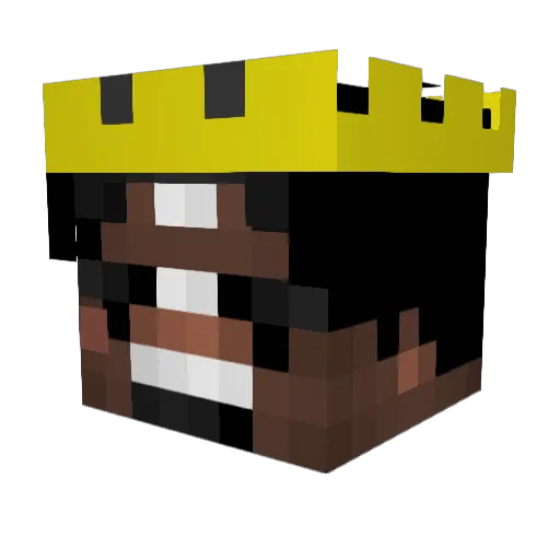 AboJohnWick Minecraft avatar head, 3D render