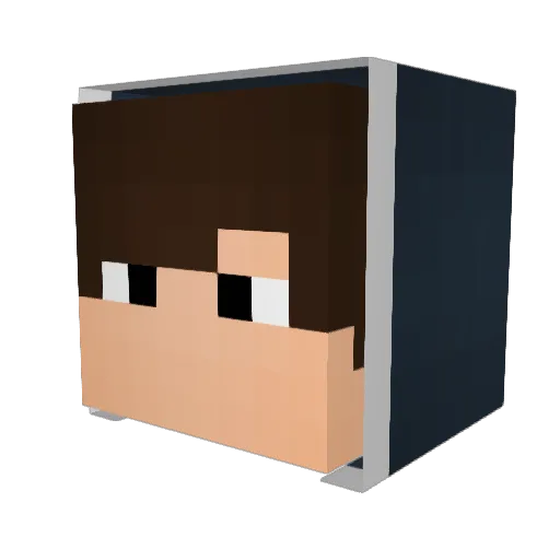 AboZead Minecraft avatar head, 3D render