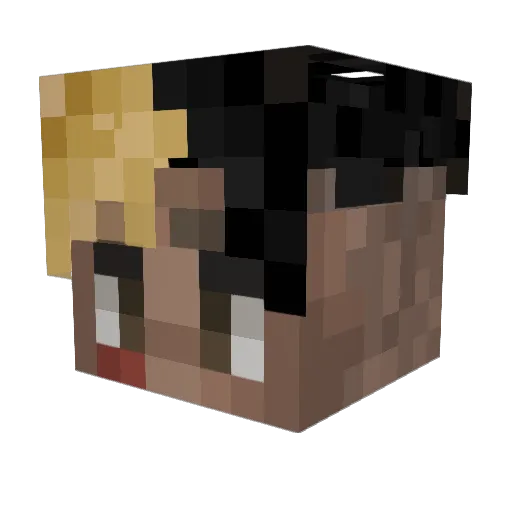 Abo_Gamz Minecraft avatar head, 3D render