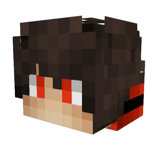 Aboal3os Minecraft avatar head, 3D render