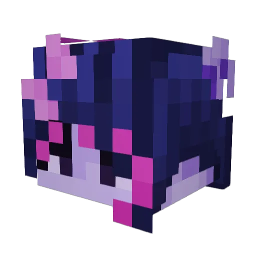 Abobara Minecraft avatar head, 3D render
