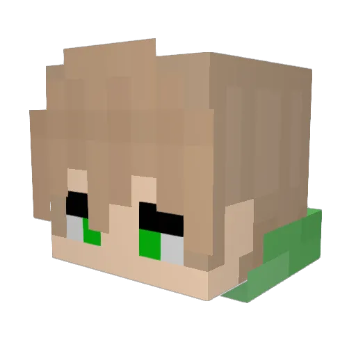 Abod76 Minecraft avatar head, 3D render