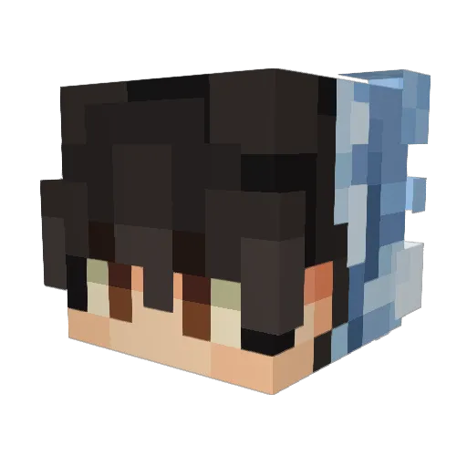AbolishRegret Minecraft avatar head, 3D render
