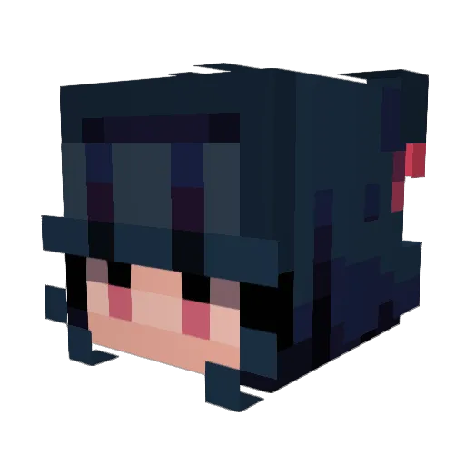 Abolshedwrds Minecraft avatar head, 3D render