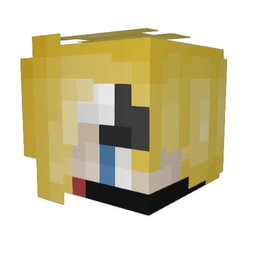 Abominus55 Minecraft avatar head, 3D render