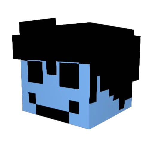 Abood4540 Minecraft avatar head, 3D render