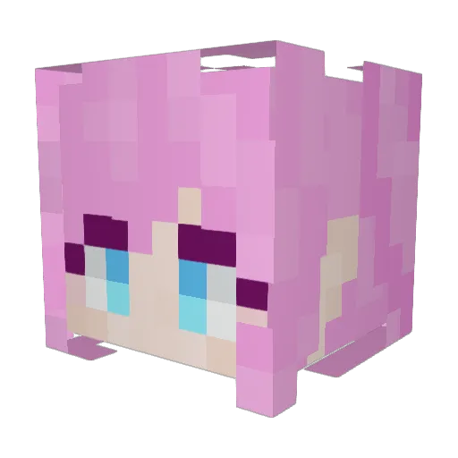 AboodTripleQ Minecraft avatar head, 3D render