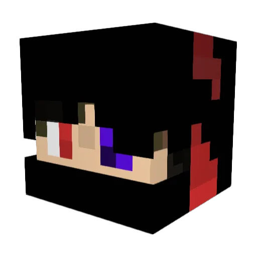 Aboodoxen Minecraft avatar head, 3D render