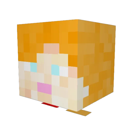 Abored_Angel_ Minecraft avatar head, 3D render