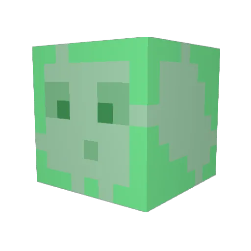 Aboreus Minecraft avatar head, 3D render