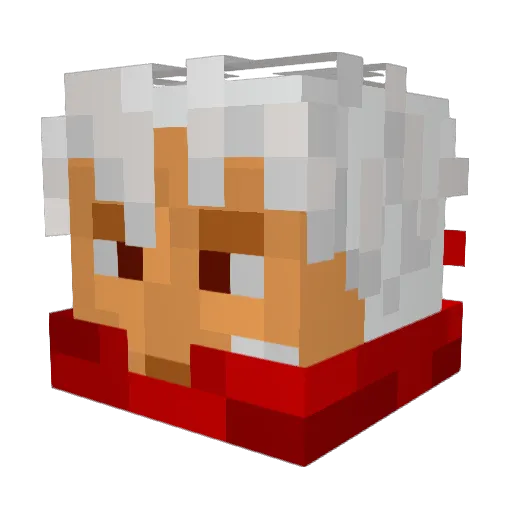 Aborres Minecraft avatar head, 3D render