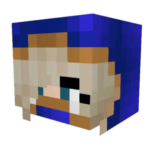 About20Dogs Minecraft avatar head, 3D render