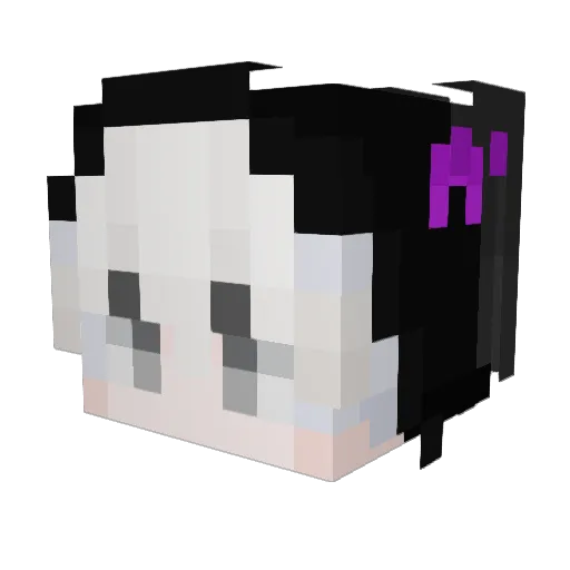 AboutPvP Minecraft avatar head, 3D render