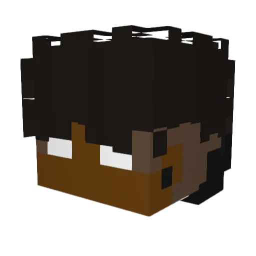 About_jux7 Minecraft avatar head, 3D render