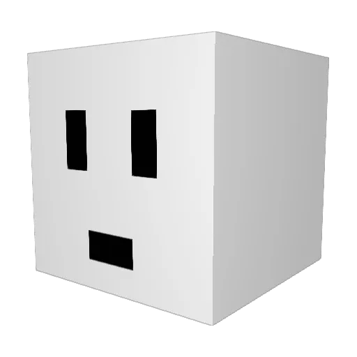 AboveAveragecake Minecraft avatar head, 3D render