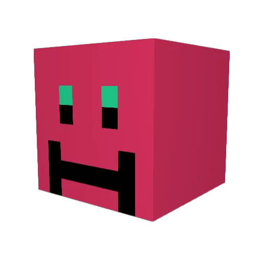 Abovekovic Minecraft avatar head, 3D render
