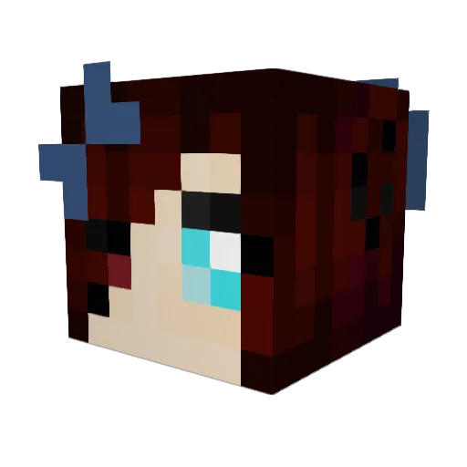 AbraCadara Minecraft avatar head, 3D render