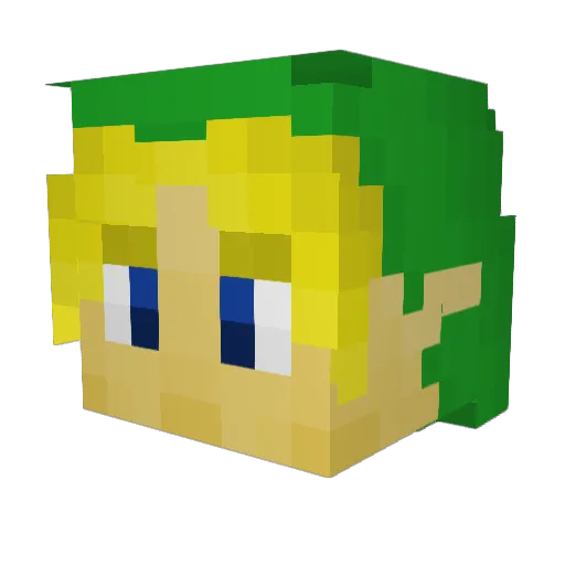 Abraham215 Minecraft avatar head, 3D render