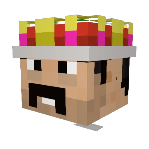 AbrahamGaymer Minecraft avatar head, 3D render