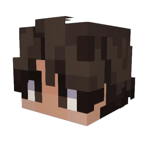 Abraham_A Minecraft avatar head, 3D render