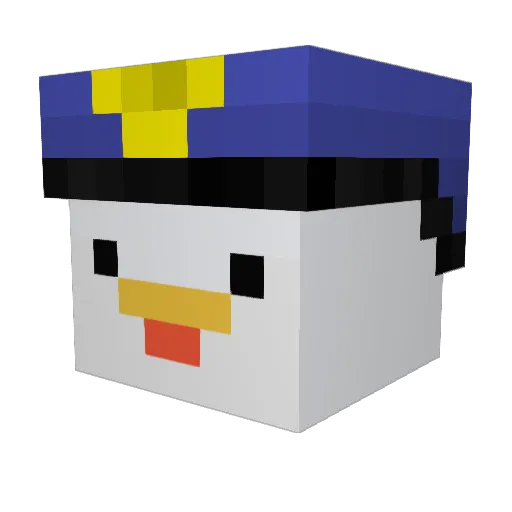 Abraham_Linkan Minecraft avatar head, 3D render