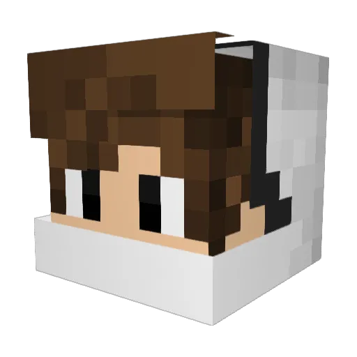 Abraham_YT Minecraft avatar head, 3D render
