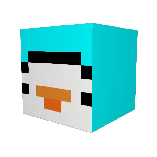 Abrahamvx Minecraft avatar head, 3D render