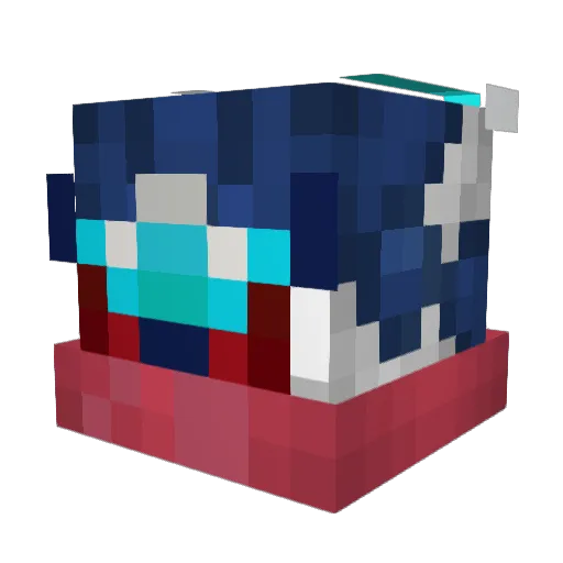 Abraology Minecraft avatar head, 3D render