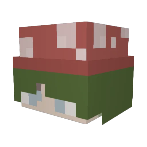 Abrasiveonion Minecraft avatar head, 3D render