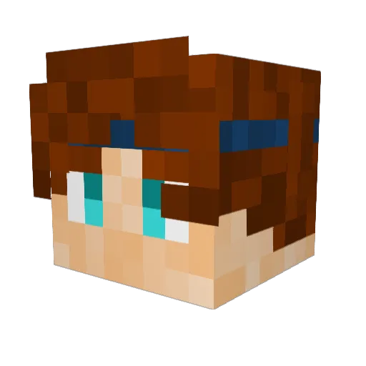 AbrasoM Minecraft avatar head, 3D render