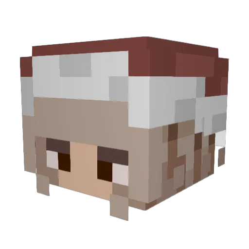 AbrilEstefany Minecraft avatar head, 3D render