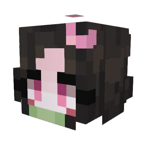 Abril_Bonita Minecraft avatar head, 3D render