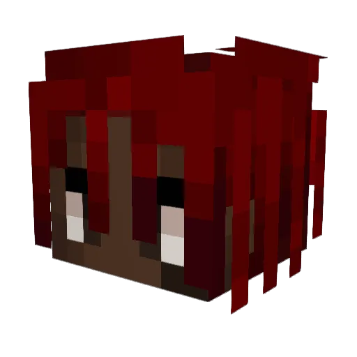 Abrqhm Minecraft avatar head, 3D render