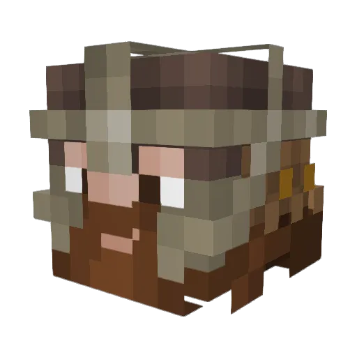 AbryRocket97 Minecraft avatar head, 3D render