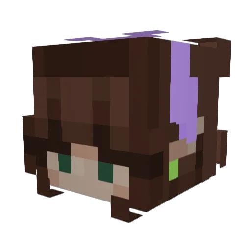AbsTr3bs Minecraft avatar head, 3D render