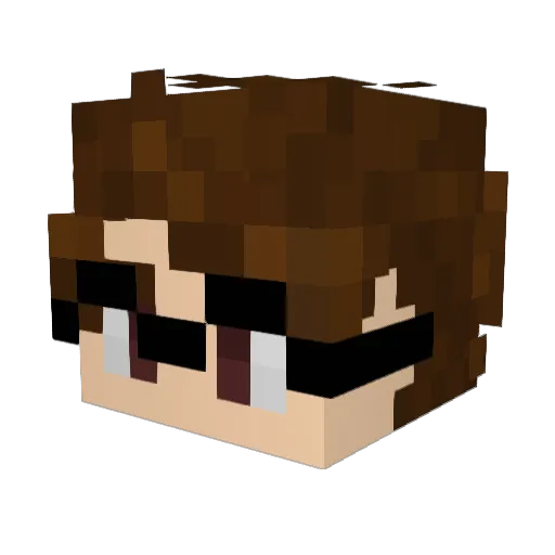 Absalonic Minecraft avatar head, 3D render