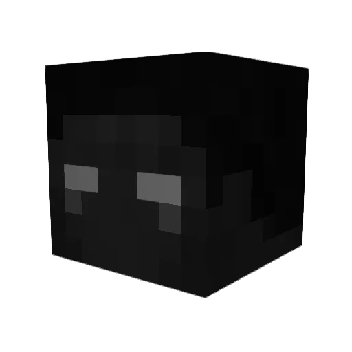 Abschiebungen Minecraft avatar head, 3D render