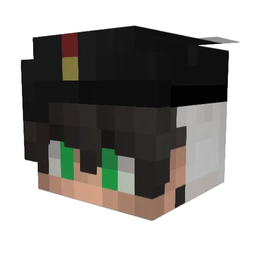 Abschrift Minecraft avatar head, 3D render