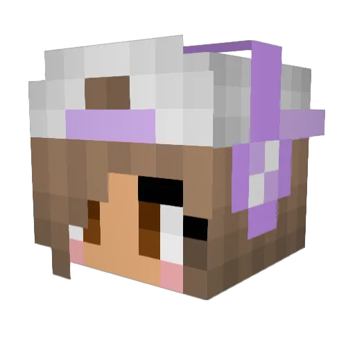 Absea Minecraft avatar head, 3D render