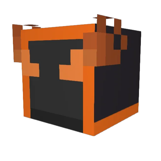 Absehz Minecraft avatar head, 3D render
